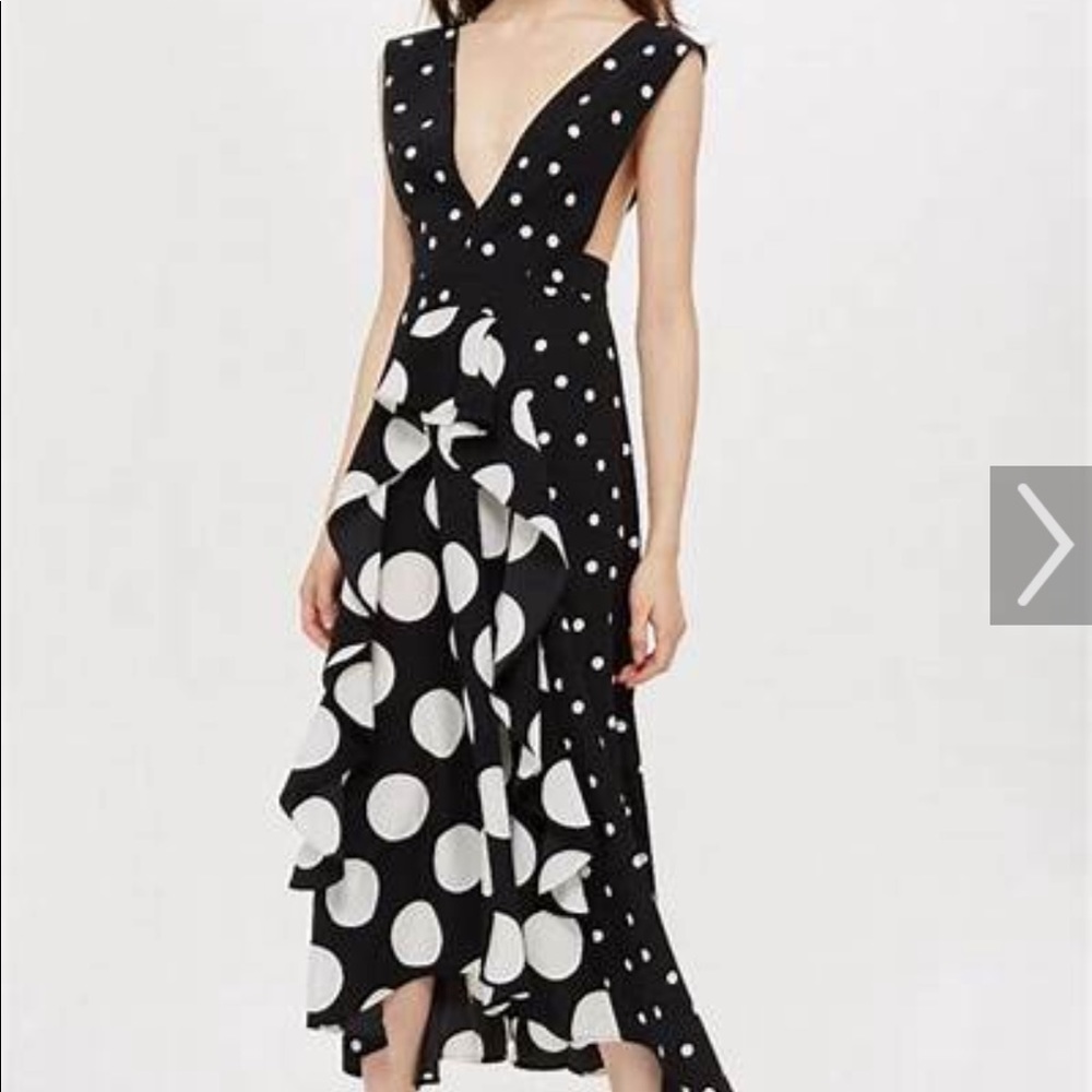 Topshop polkadot dress